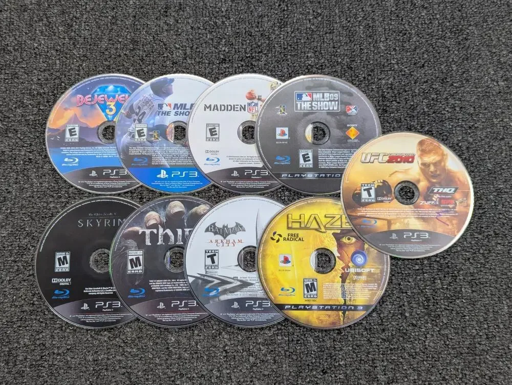 Lot of 9 Sony PlayStation 3 PS3 Games Loose Discs in Jewel Cases Tested